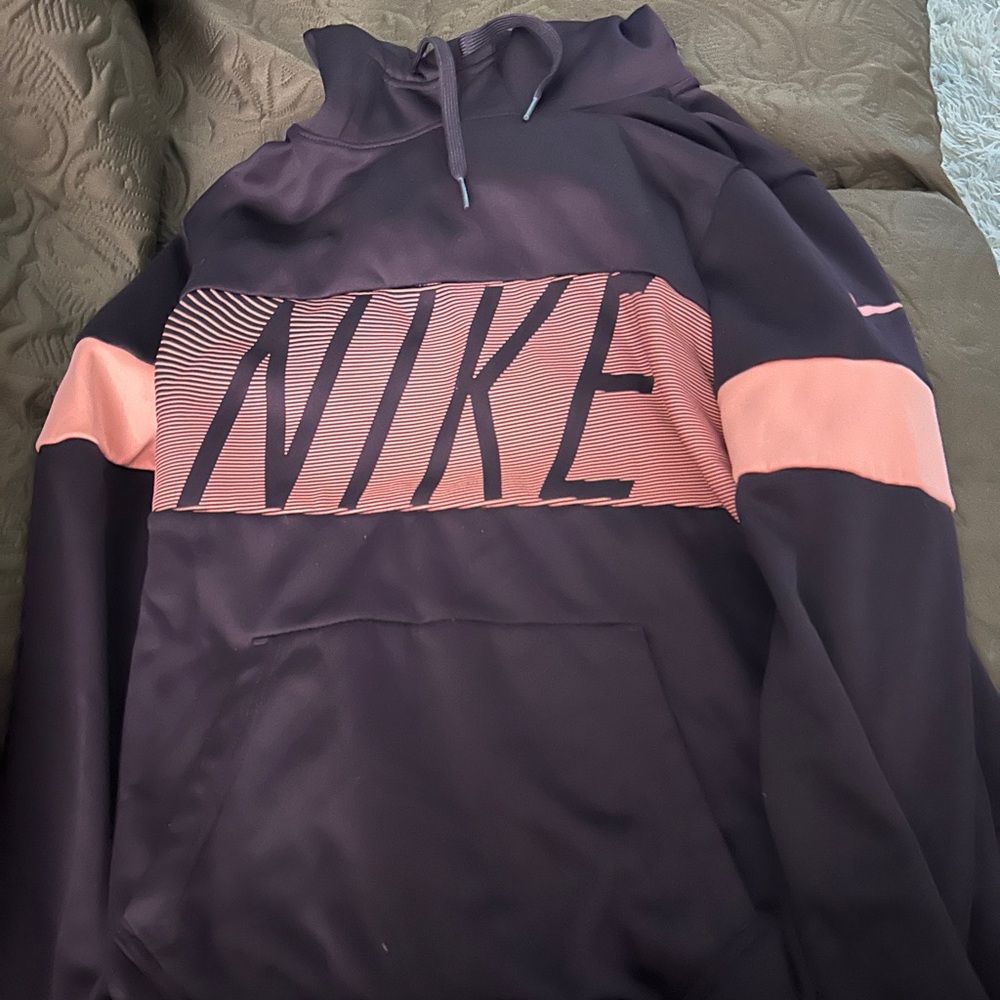 Nike Black and Pink Sweatshirt